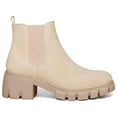 thumbnail image 6 of Pennysue Women's Platform Chelsea Booties Nude Round Toe Ankle Boots Size 8.5, 6 of 6