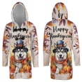 thumbnail image 3 of Happy Thanksgiving Alaskan Malamute Welcome Thankful Fall Autumn Pumpkin All Over Print 3D Hooded Duffle Toggle Coat Alaska Mal Dog Lovers Gifts - 02021, 3 of 6