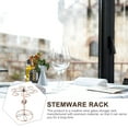 thumbnail image 2 of EeaseCA 1pc Red Wine Glass Rack Stemware Rack Cup Holder Home Upside Down Cup Rack, 2 of 7