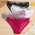 thumbnail image 2 of finetoo m-2xl moda letra bragas sexy encaje ropa interior señoras baja altura calzoncillos niñas geométrica panty mujer lenceríapangjing, 2 of 4