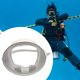 thumbnail image 4 of Máscara de buceo con esnórquel, gafas de buceo, antiempañamiento, ovaladas, portátiles, visión amplia, cómodas blanco, 4 of 7