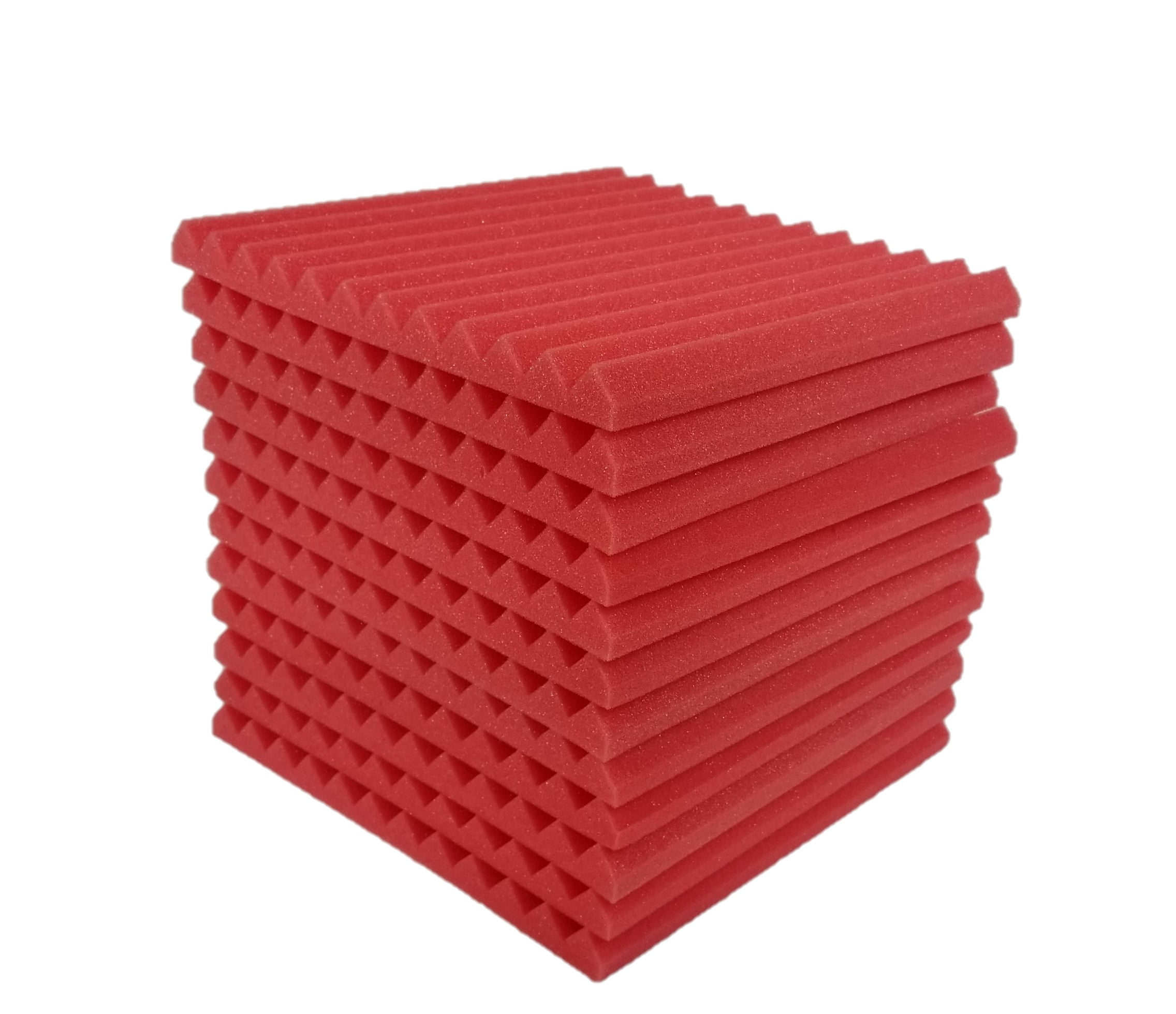 Bookishbunny 48 Packs Acoustic Foam Tiles Wall Record Studio Sound Proof 12 x 12 x 1 inch Panels