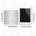 thumbnail image 2 of 6.3 Inch Metal Runes Stencil Stainless Steel Wood Burning Stencils and Patterns Reusable Templates Journal Tool, 2 of 9
