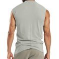 thumbnail image 4 of Ahabrexf T-Shirts for Men Men Leisure Versatile Button Pocket Solid Color Thin Style Sleeveless T-Shirt Men Sleeveless T-Shirts, 4 of 7