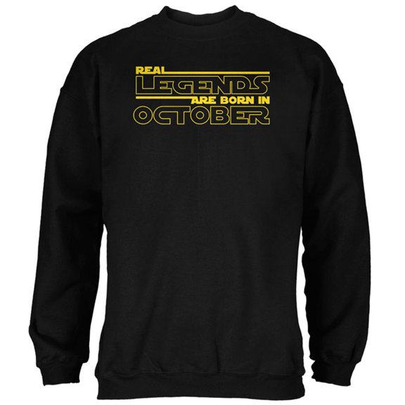 Real Legends are Born in October Mens Sweatshirt Black SM