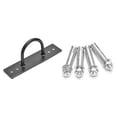 thumbnail image 2 of Wall Mount Hook Pad Eye Plate Metal Wall Mount Ring Hook for Training Rope Swing Yoga Gym Rope, 2 of 9