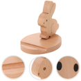 thumbnail image 3 of Cellphone Holder Wood Bunny Phone Stand for Desk Use 2Pcs, 3 of 5
