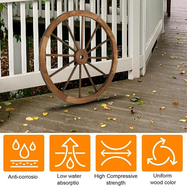 Wooden wheelbarrow wheels deals