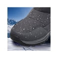 thumbnail image 6 of Frontwalk Women Men Snow Boots Plush Lined Warm Shoes Side Zip Winter Boot Work Lightweight Hiking Booties Unisex Mid Calf Black 6, 6 of 9