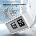 thumbnail image 4 of Yuarrent Reloj moderno de tapa abatible con números grandes AM/PM y claridad garantizada. Alarma automática. Electrodomésticos, 4 of 6