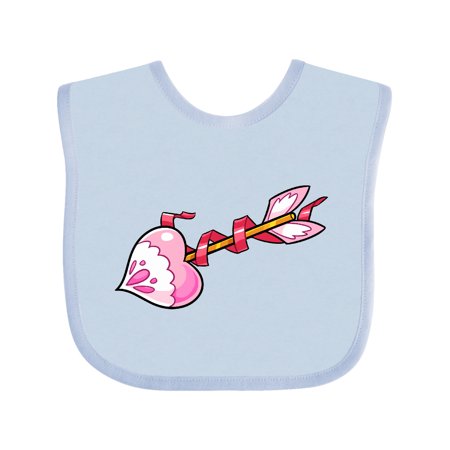 

Inktastic Pink Heart Arrow Gift Baby Boy or Baby Girl Bib