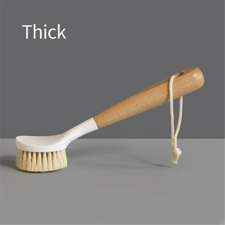 

Long Handle Pot Washing Brush Durable Natural Bristles Cleaner
