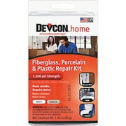 1PACK Devcon 1.06 Oz. Fiberglass, Porcelain & Plastic Epoxy Repair Kit