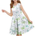 thumbnail image 2 of LOVZFMLL Robe Mode Brodée à Sequins pour Enfants et Filles 6M-5Y Manches Courtes Col Rond, 2 of 7