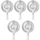 thumbnail image 2 of Paquete de 4 ganchos de ventosa, transparentes, reutilizables, resistentes, ganchos de ventosa para ducha, cocina, baño, toalla, colgador de puerta de guirnalda extraíble, 2 of 5