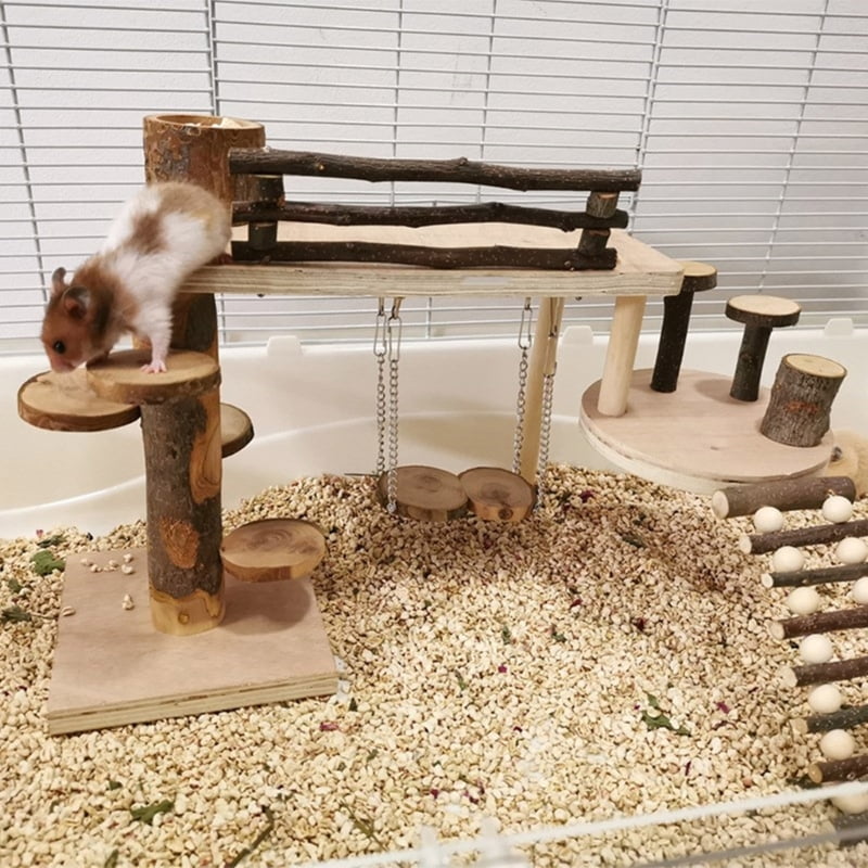 Small Ladder Toy Hamster Platform Funny Entertainment Toy for Chinchillas