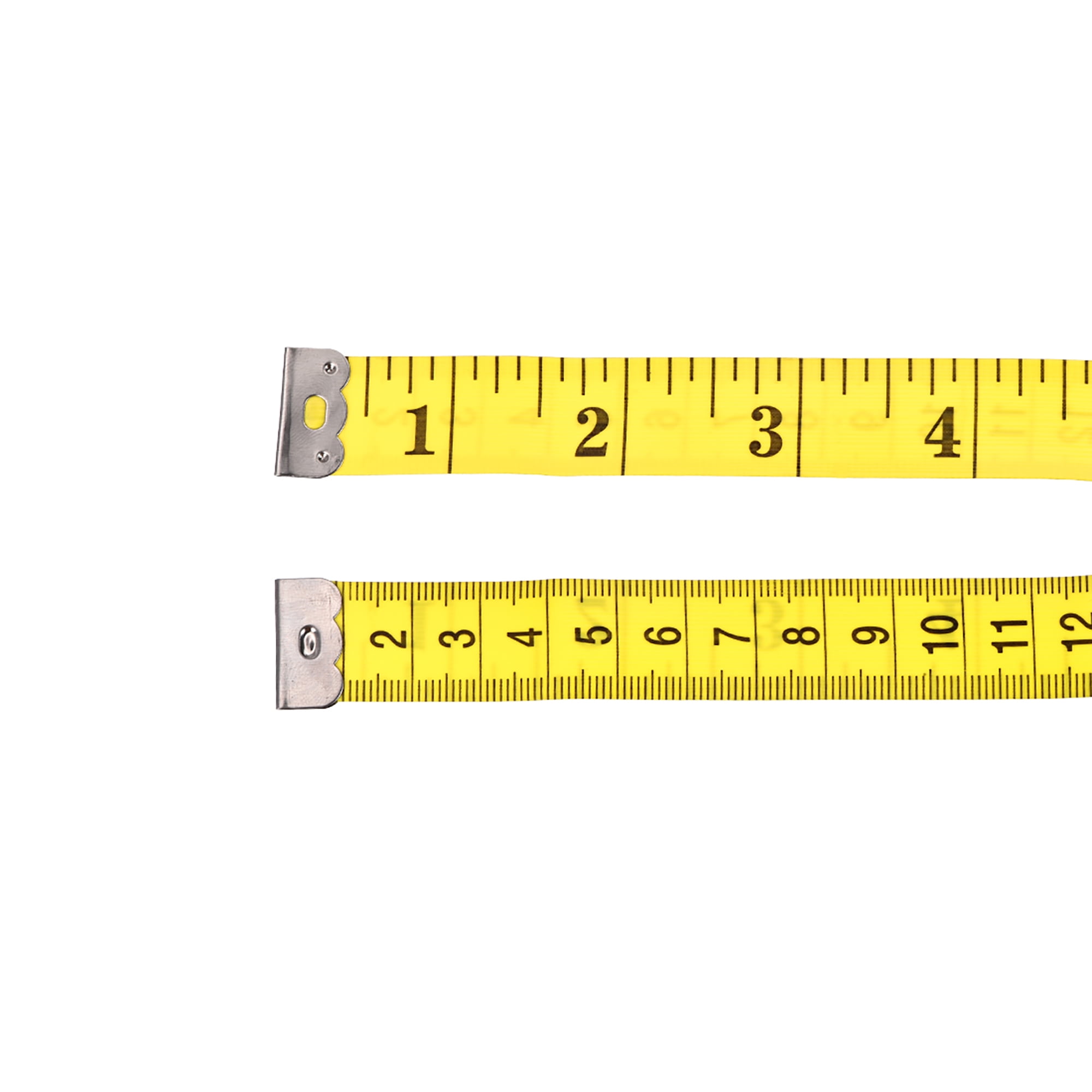 TureClos Sewing Tape Measure Clear Scale Cloth Body Ruler Metric  Dressmaking Length Waistline Chest Measurement Centimeter Meter Yellow