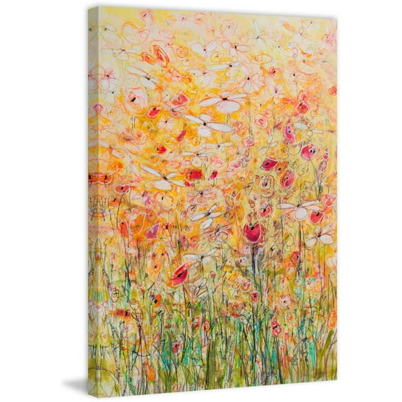 "Daisy Chain 10" Painting Print on Wrapped Canvas
