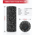 thumbnail image 6 of Vibrating Foam Roller for Muscle Deep Tissue, Back Pain Relief, Leg Foot Neck Massager, Exercise, Pilates, Muscle Recovery, Physical Therapy, 4-Speed, Rechargeable, 6 of 7