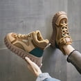thumbnail image 2 of Fesfesfes Cotton Shoes Women's Models Winter Padded Thickening Water Proof Short Boots Padded Thick-soled Snow Boots Sports Ankle Short Boots Warm Cotton Shoes 6(37), 2 of 8