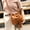 Brown, variant on PU Leather Bucket Bags and Purses for Women Drawstring Hobo Shoulder Handbags olid Color Single Shoulder Women's Tassel Messenger Drawstring Crossbody Bag with Chain Strap