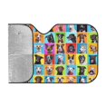 thumbnail image 2 of Kdxio Cute Dogs Collage Print Windshield Sun Shade, Foldable Sun Blocker for Car,Truck,SUV Automotive Interior Sun Protection,Reflective Shade for Front Windshield(Small), 2 of 7