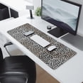 thumbnail image 2 of Long Mouse Pads for Desk,Black and Tan Leopard Print Desk Mats on Top Of Desks, Desk Mouse Pad Extra Large with 3mm Non-Slip Base and Stitched Edge for Gaming,Office,Work,Home 31.5"x11.8", 2 of 6