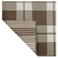 thumbnail image 4 of Better Homes & Gardens 2' x 3' Brown Reversible Buffalo Plaid & Stripes Indoor/ Outdoor Scatter Rug, 4 of 8