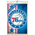 thumbnail image 3 of NBA Philadelphia 76ers - Logo 15 Wall Poster with Wooden Magnetic Frame, 22.375" x 34", 3 of 3