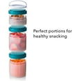 thumbnail image 2 of Whiskware Basic Stackable Snack Pack Containers - White & Purple, 2 of 6