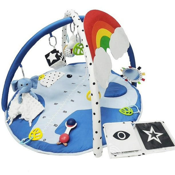 URMAGIC Play Mat Activity Gym for Baby, Elephant Printing Crawling Mat