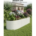 thumbnail image 4 of GARVEE 8 x 2 x 2 ft Raised Planter Box, Beige, 4 of 6