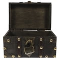 thumbnail image 3 of SHISUYAN Desktop Ornament Box Wood Pu Leather 1Set 14.96X4.53X4.13In, 3 of 8