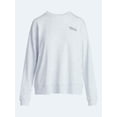 thumbnail image 5 of Joyspun Women's French Terry Knit Long Sleeve Lounge Sleep Top, Sizes XS-3X, 5 of 5