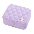 thumbnail image 2 of Jewelry Box Travel Accessories for Women for Necklaces Bridesmaid Gifts Wife violet, 2 of 8