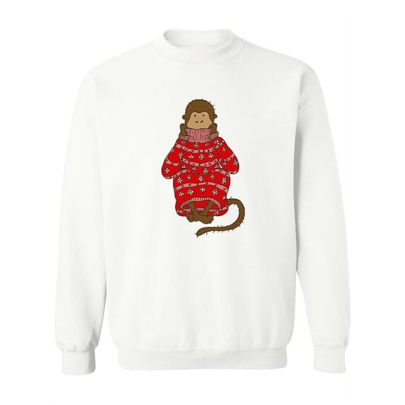 Monkey In A Sweater. Sweatshirt Women -Image by Shutterstock, Female Medium