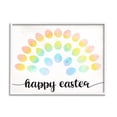 thumbnail image 4 of Stupell Industries Happy Easter Phrase Patterned Egg Rainbow, 20 x 16,Design by Daphne Polselli, 4 of 5