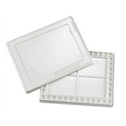 Creative Mark Watercolor Palette with Cover – 42 Wells and 4 Mixing Areas, 12 x 16 Lightweight Plastic Palette for Watercolor, Acrylic, or Gouache Paints