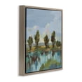 thumbnail image 3 of Stupell Industries Scenic River Reflections Brown Framed Floater Canvas Wall Art, design by Silvia Vassileva, 18 x 18, 3 of 9