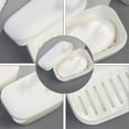 thumbnail image 3 of Yuangui Leakproof Soap Dish Holder with Drain Tray, Bathroom Sponge Container, Shower Lid, Portable Travel Accessory Box, 3 of 11