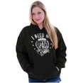 thumbnail image 4 of I Need My Space Star Astronaut Unisex Plus Fleece Graphic Hoodie Brisco Brands 2X, 4 of 5