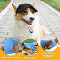 thumbnail image 5 of Sombrero para perros con orificios para las orejas – Gorra de béisbol transpirable con visera para paseos por la playa en verano, correa ajustable para la barbilla para protección solar al a, 5 of 5