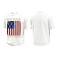 thumbnail image 2 of Patriotic Shirts for Men 250 Anniversary Usa Independence Day Shirt Short Sleeve Graphic We the People Tees Crew Neck Muscle Fit Usa Flag T Shirts White XL, 2 of 4