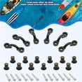 thumbnail image 2 of Greeniant 6 unids/set tuerca de goma en forma de C hebilla de cuerda de cubierta de ojo con ojales de tornillos para barco Kayak Kit de aparejo de cubierta Ropa Deportiva, Zapatos Greeniant OD009254-00, 2 of 6