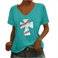 thumbnail image 1 of Camiseta sin mangas con cuello en V y estampado informal elegante para mujer OAVQHLG3B Store lin121212, 1 of 5