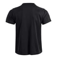 thumbnail image 6 of PNTUTB Men's Casual Solid Color Short Sleeve Crew Neck Sports Training Comfortable Tops with Zipper Pocket, 6 of 6