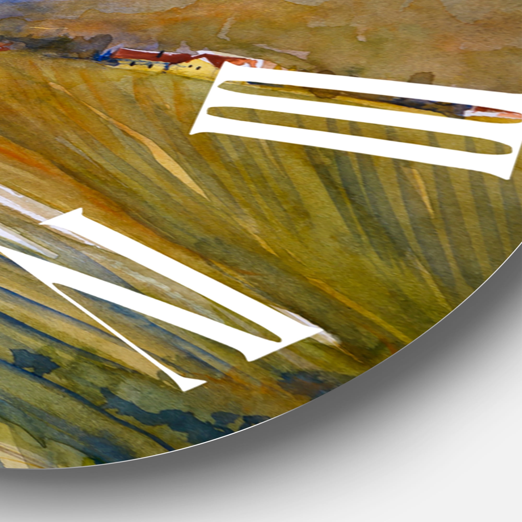 Designart 1 in Quartz Country Wall Clock
