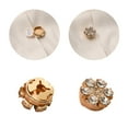 thumbnail image 2 of Flower Cufflinks For Women Shirt Work Uniform Rhinestones Decorative Cufflinks, 2 of 15