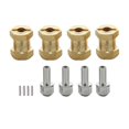 thumbnail image 2 of Adaptador de rueda mm para coche 4 piezas, adaptador hexagonal de rueda para pieza de actualización de oruga de 17 mm Hugo Extensión de cubo hexagonal de ruedas de 12 mm, 2 of 9