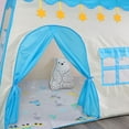 thumbnail image 4 of Yuarrent Tela fácil de montar Princesas Castle Play Tent Estimula la imaginación Fácil montaje Ampliable Decoración del hogar gato rosa (210D), 4 of 6